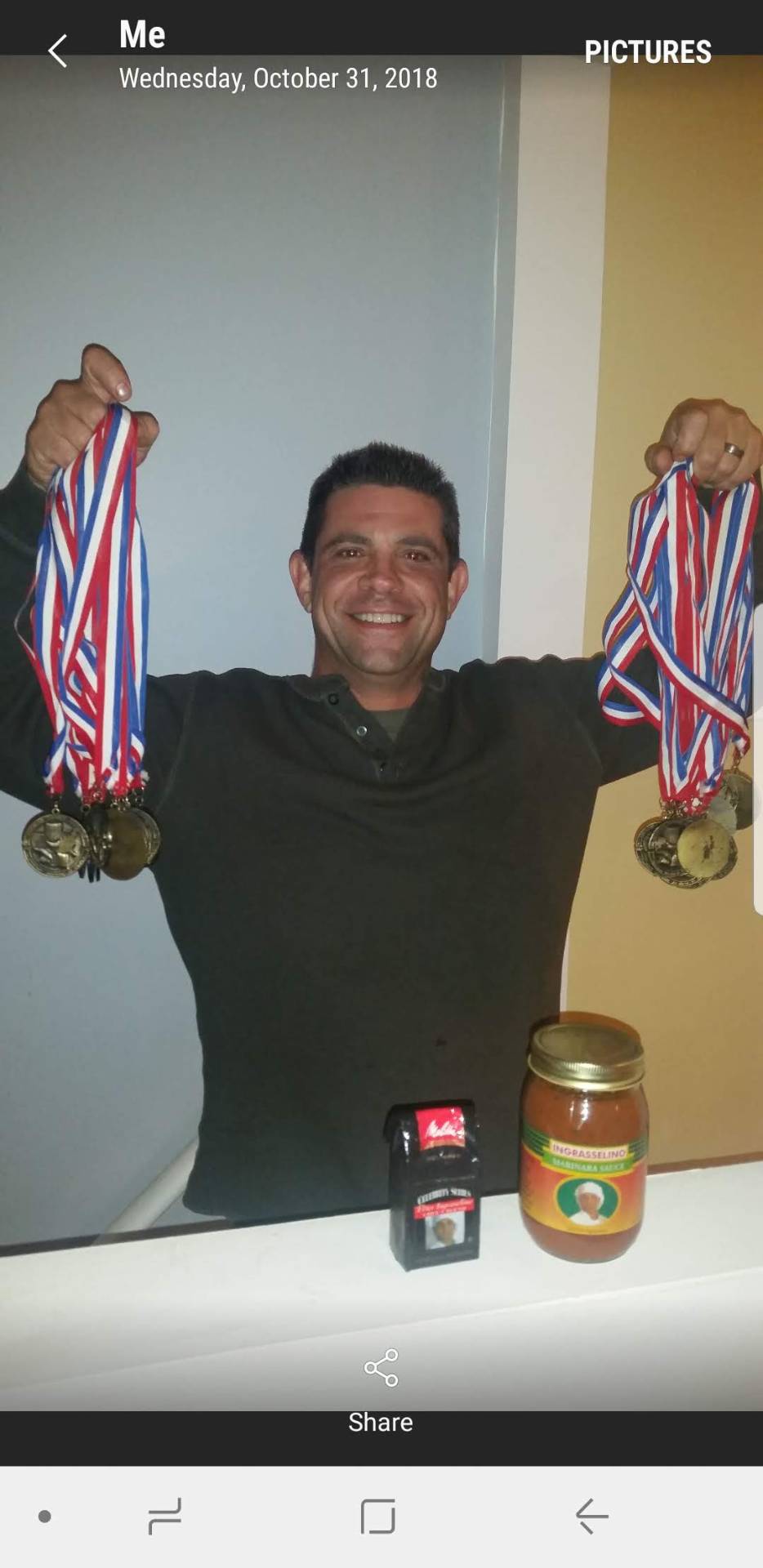 Award-winning chef — medals, sauce & coffee line